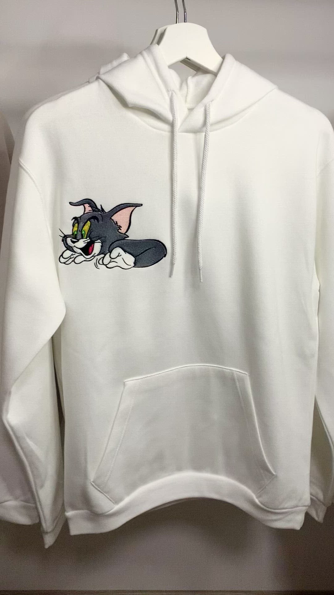tom es jerry paros pulcsik - egyedi himzes-himzoshop